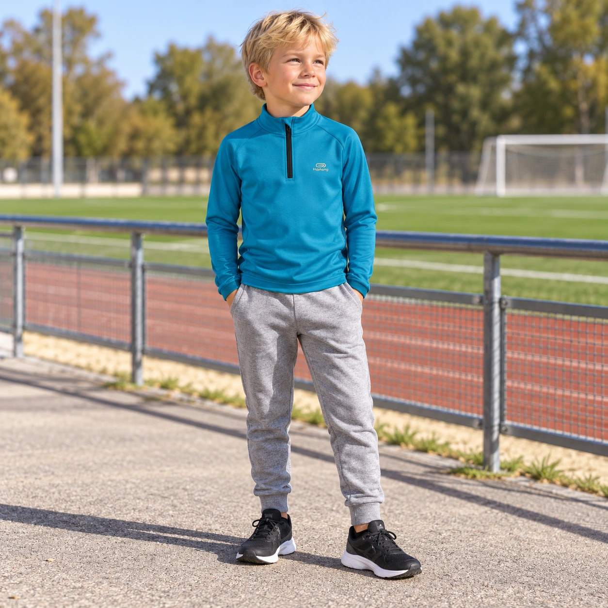 Tyrkysový sportovní top Kalenji, vel. 122