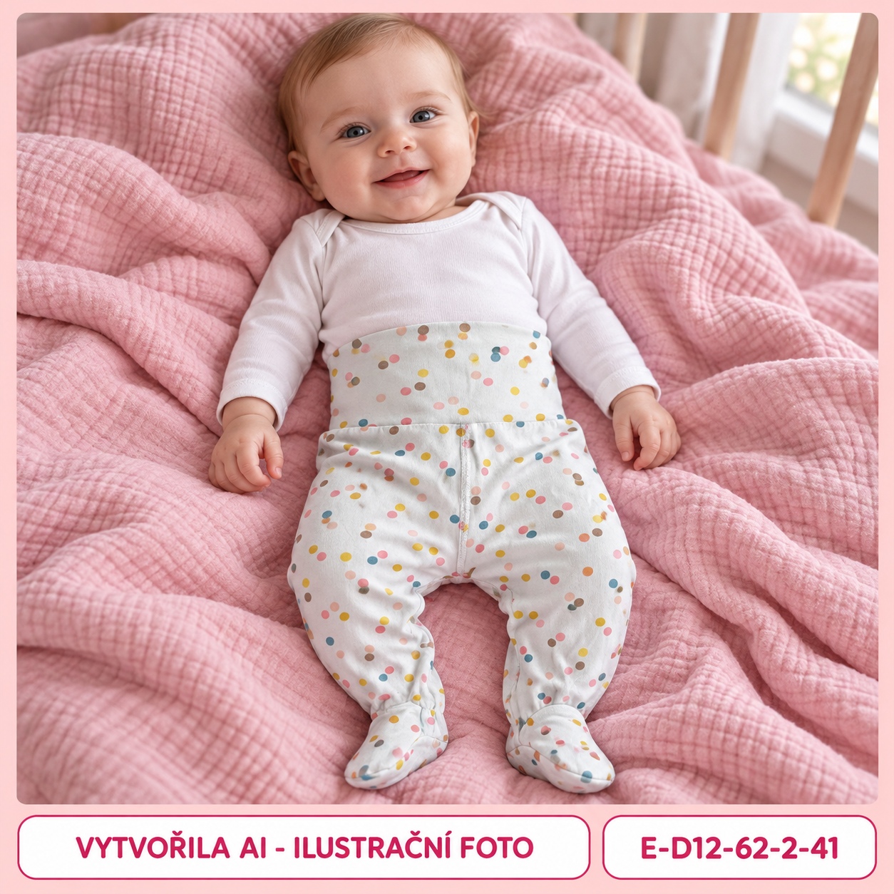 Dívčí světlé polodupačky s barevnými puntíky, vel. 62