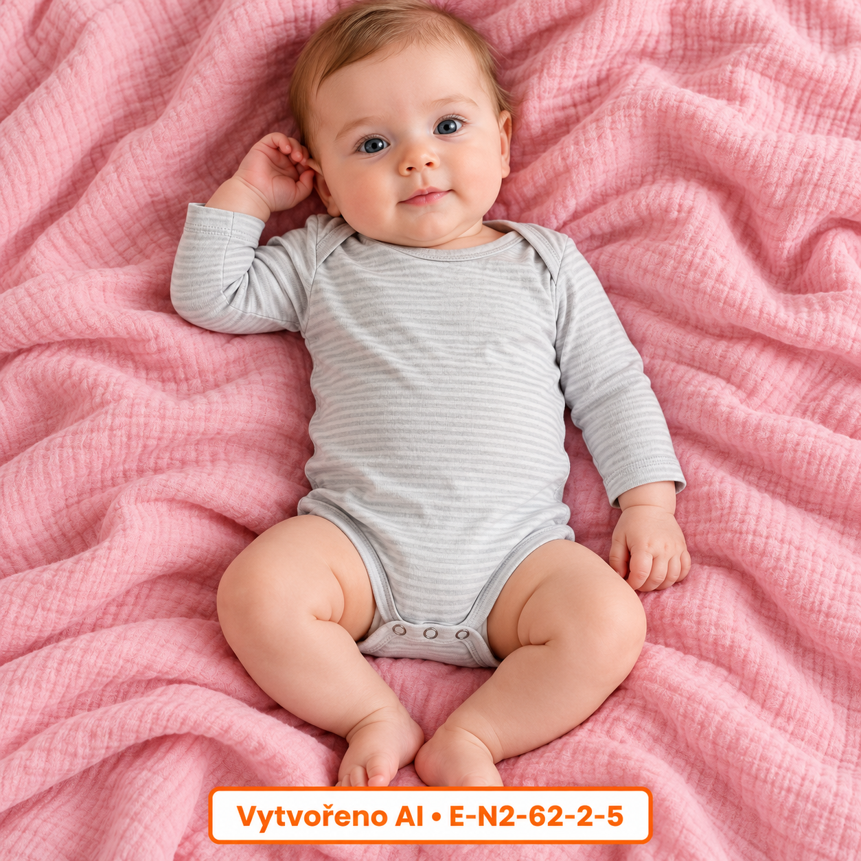 Neutrální jemně pruhované body, vel. 62