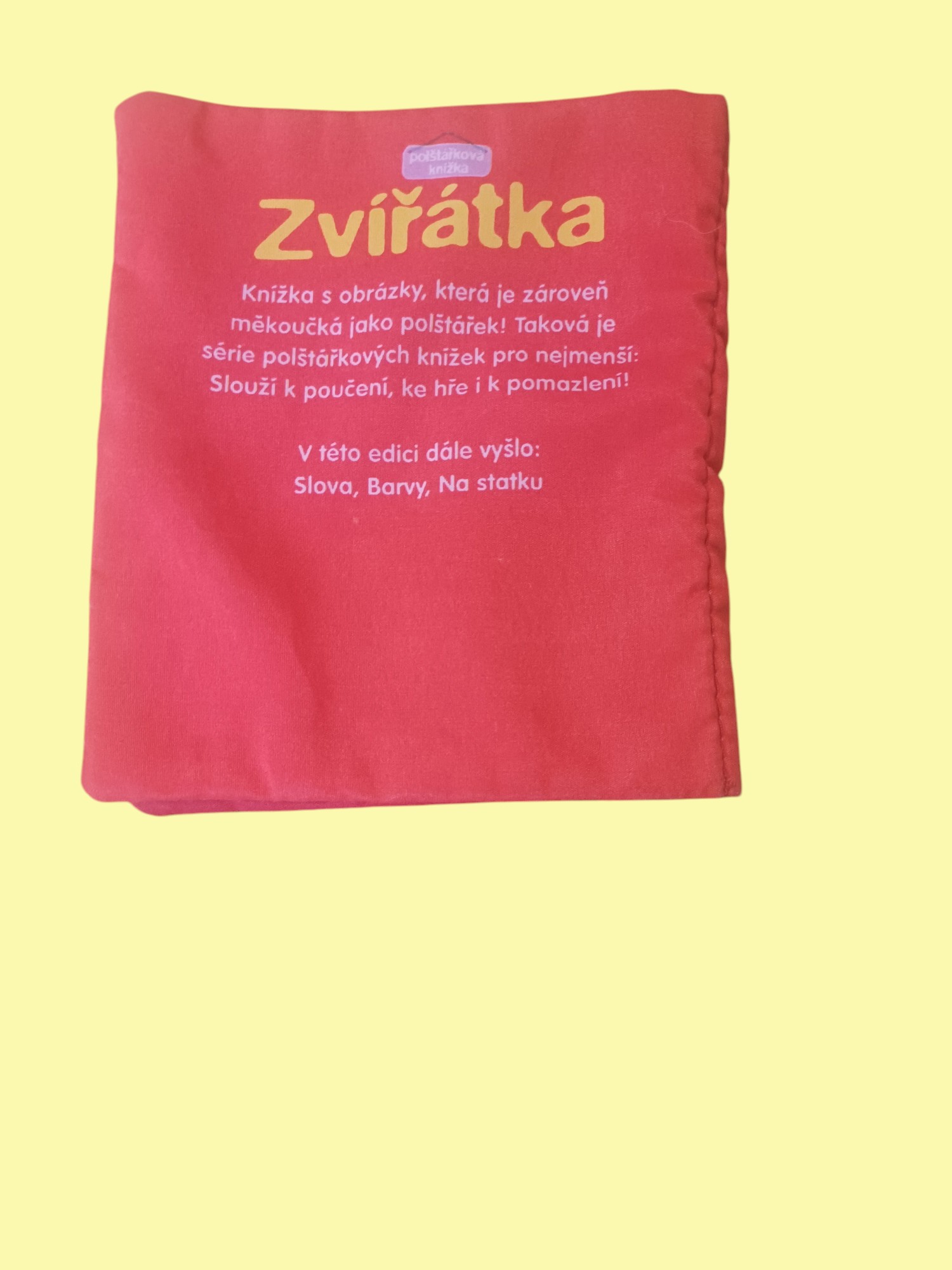 Látková knížka se zvířátky