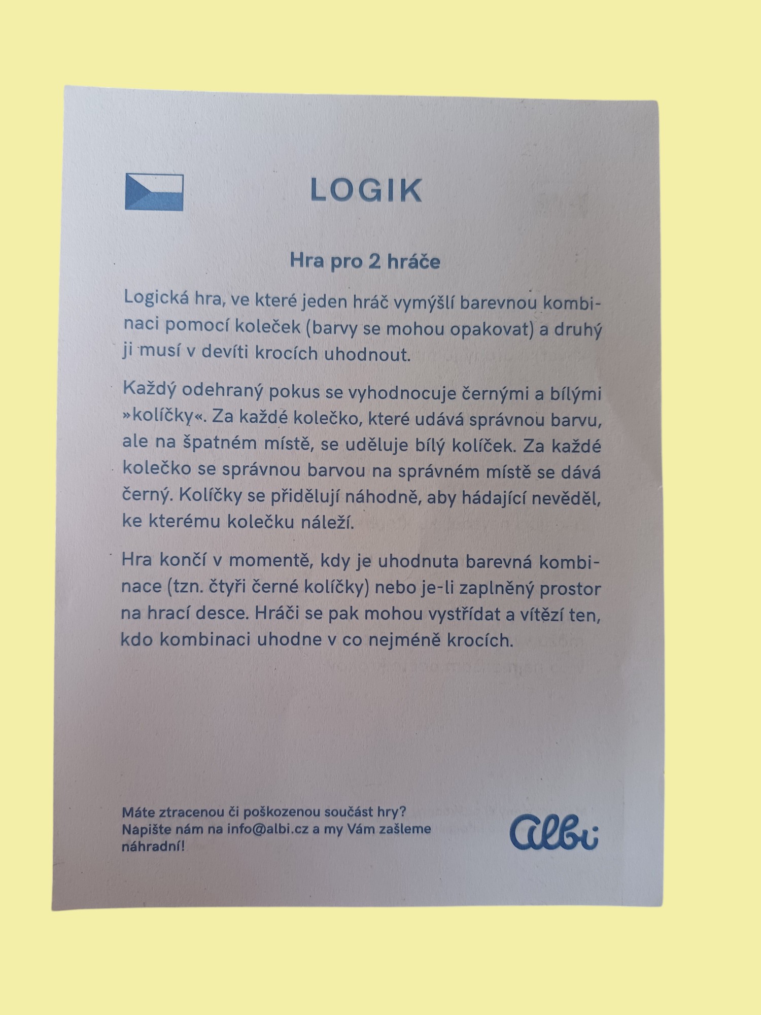 Stolní hra - Logik