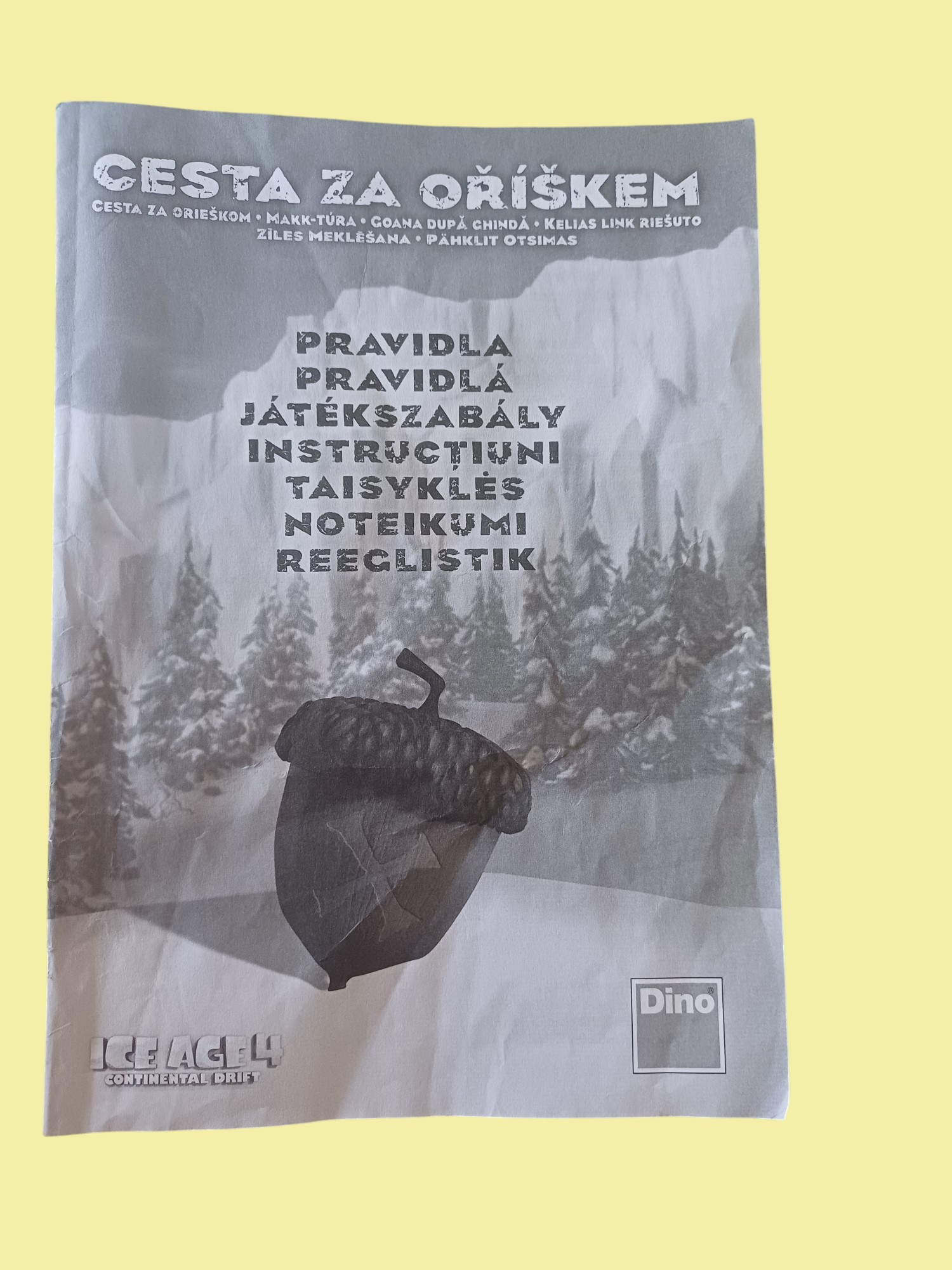 Společenská hra - Cesta za oříškem