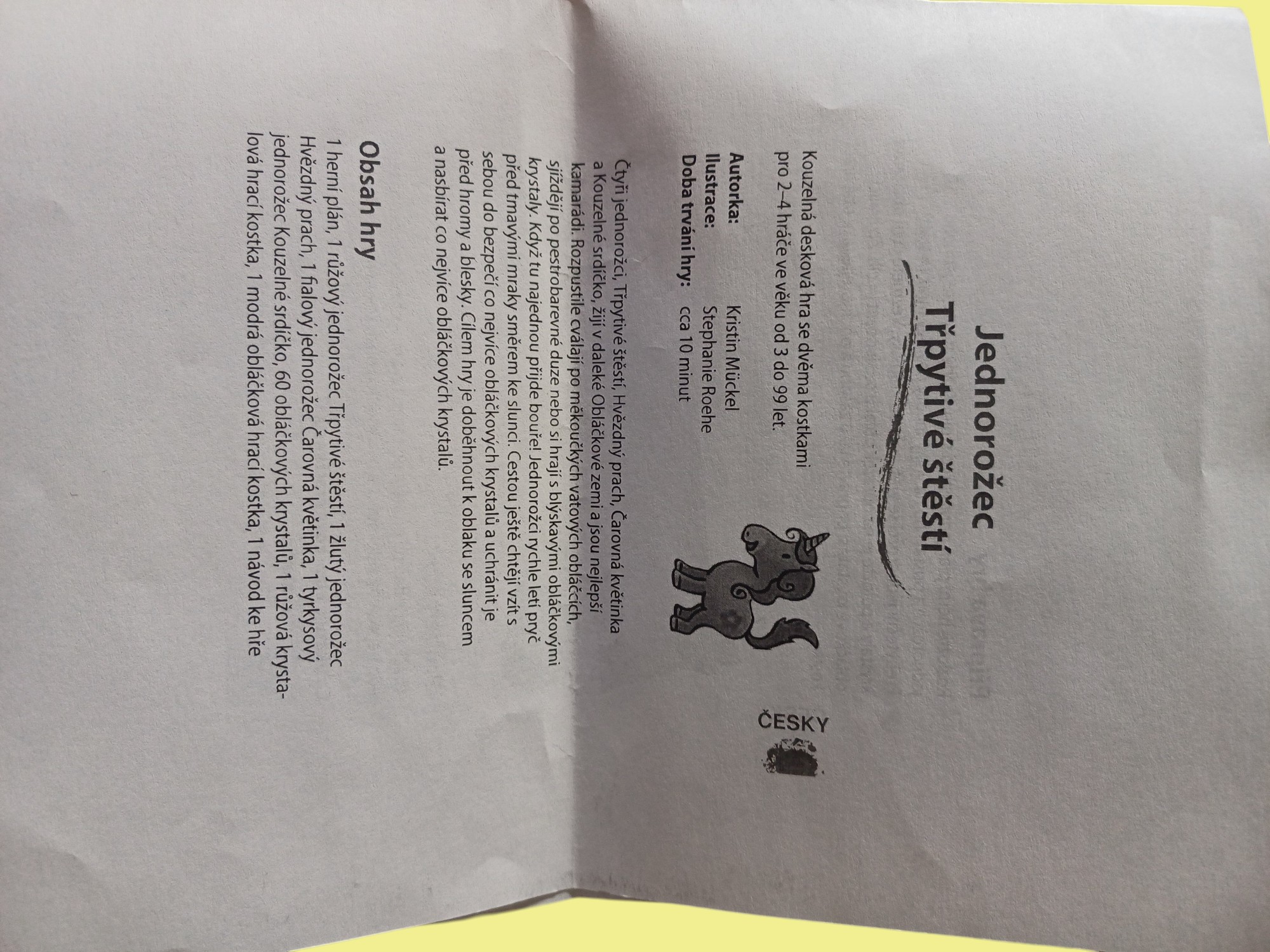 Společenská hra - Unicorn