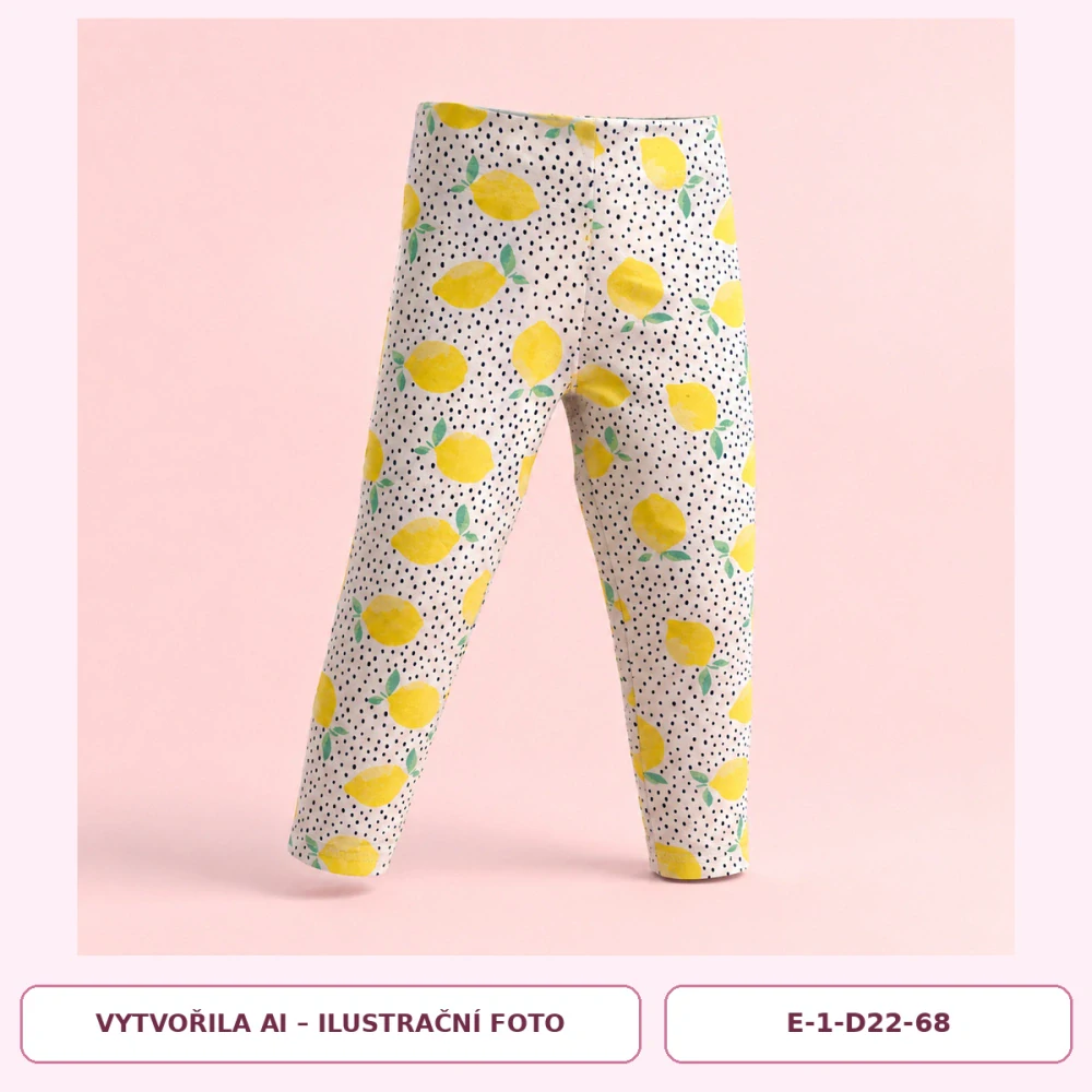 Dívčí legíny s citrony – vel. 68