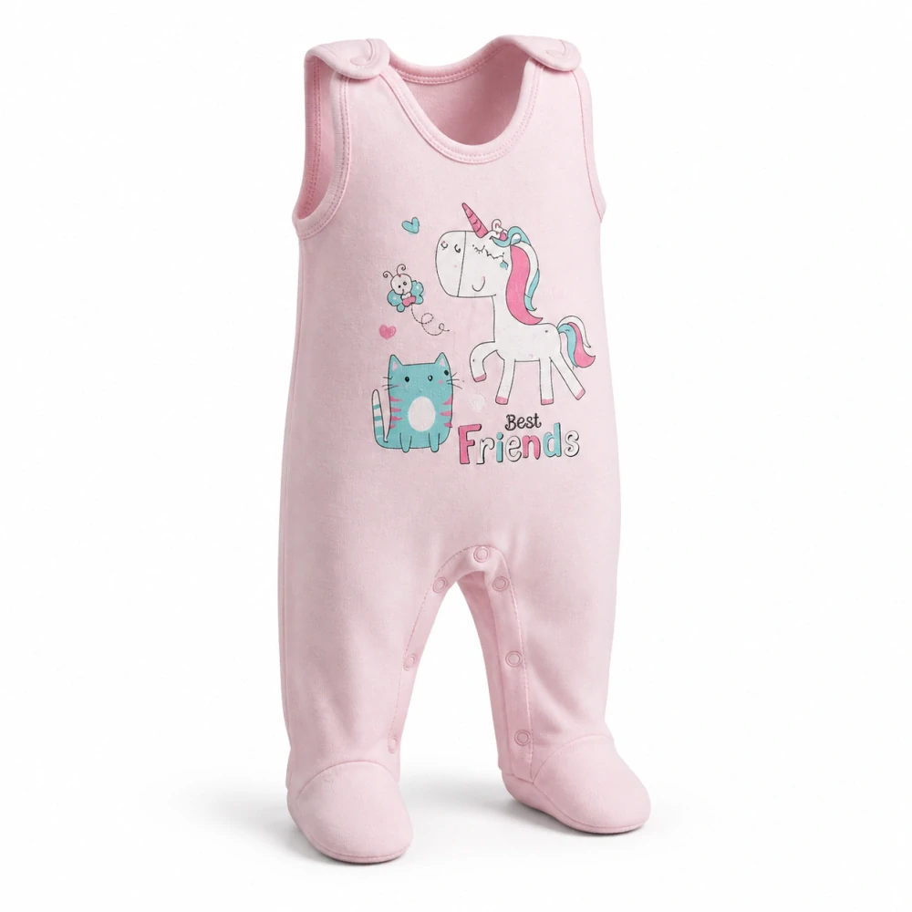 Dívčí růžové dupačky Best Friends, vel. 56