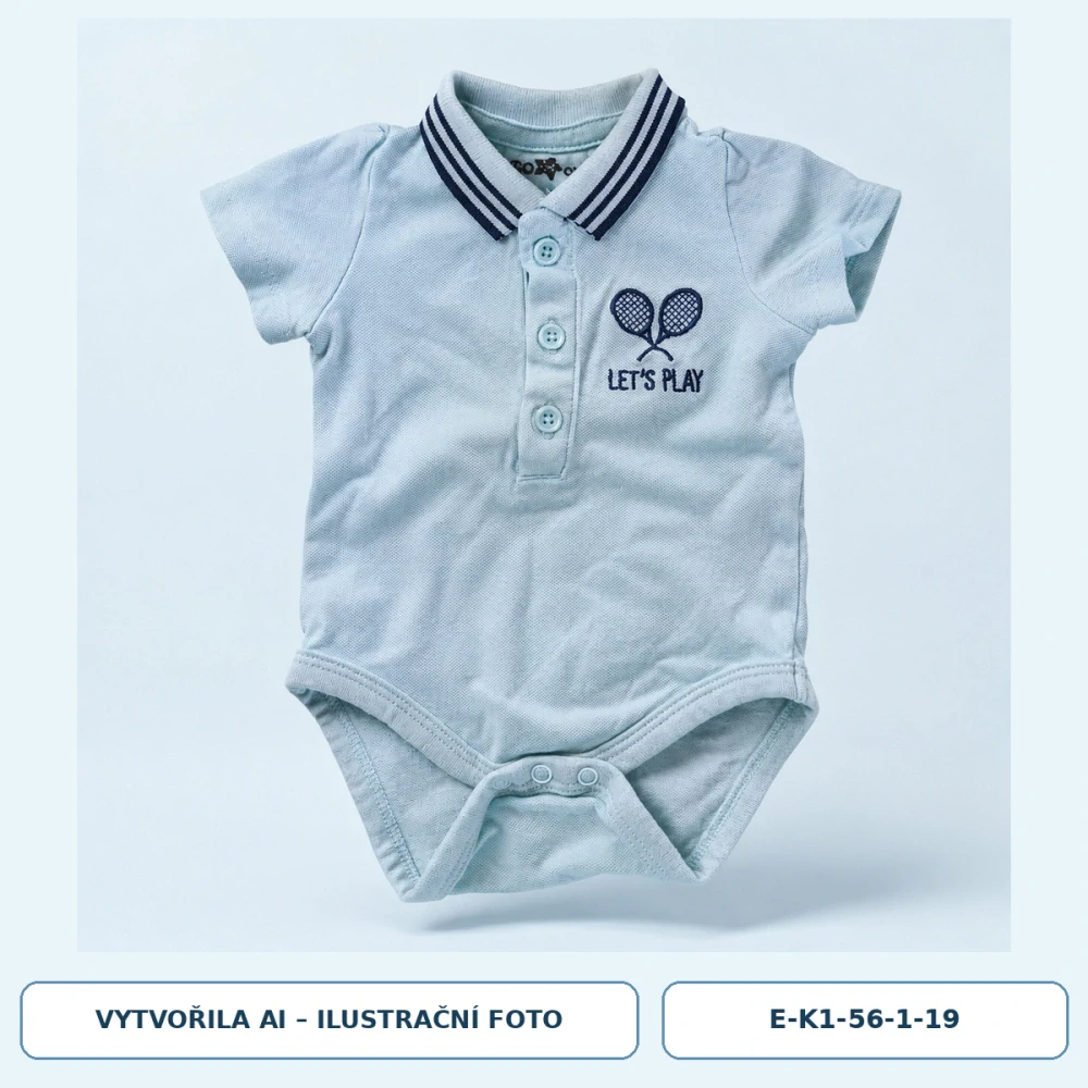 Klučičí body s límečkem, krátký rukáv – vel. 56