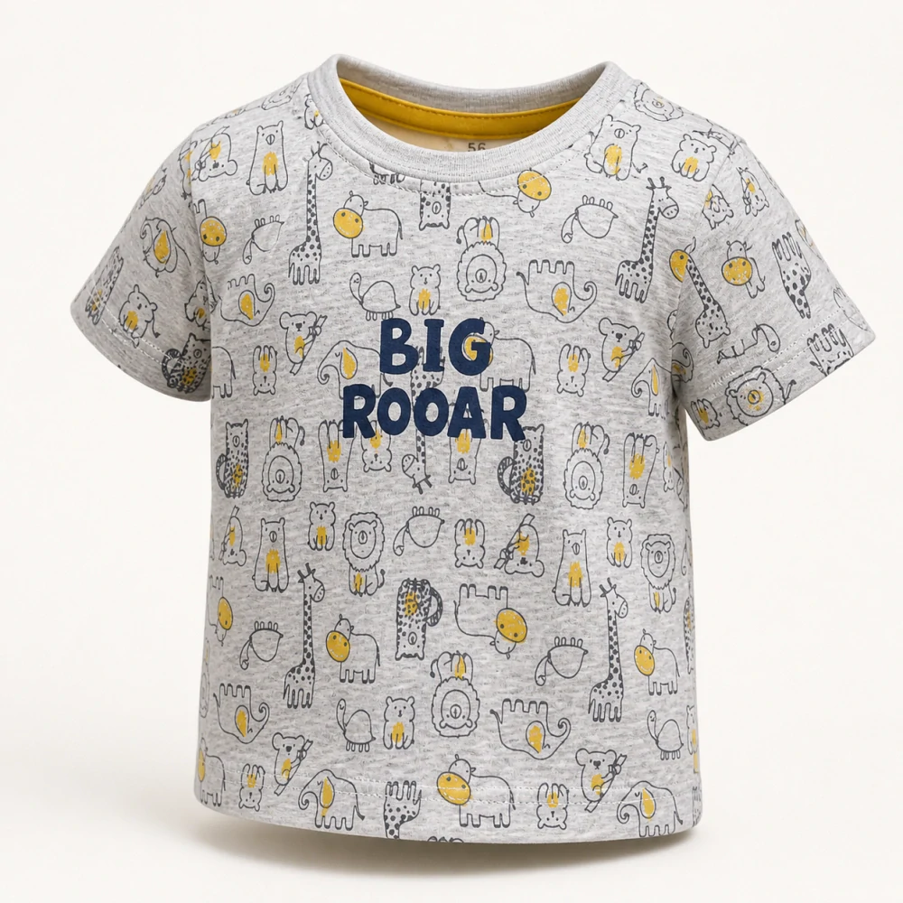 Klučičí tričko s krátkým rukávem se zvířátky Big Rooar, vel. 56