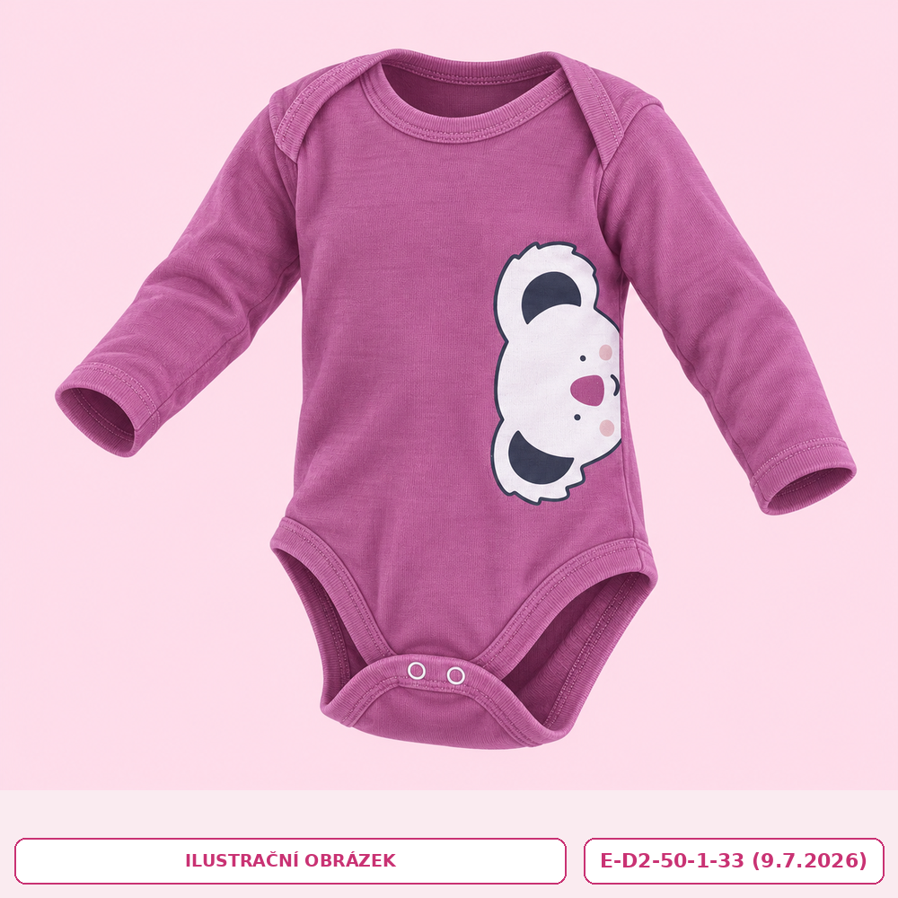 Dívčí body s dlouhým rukávem, vel. 50