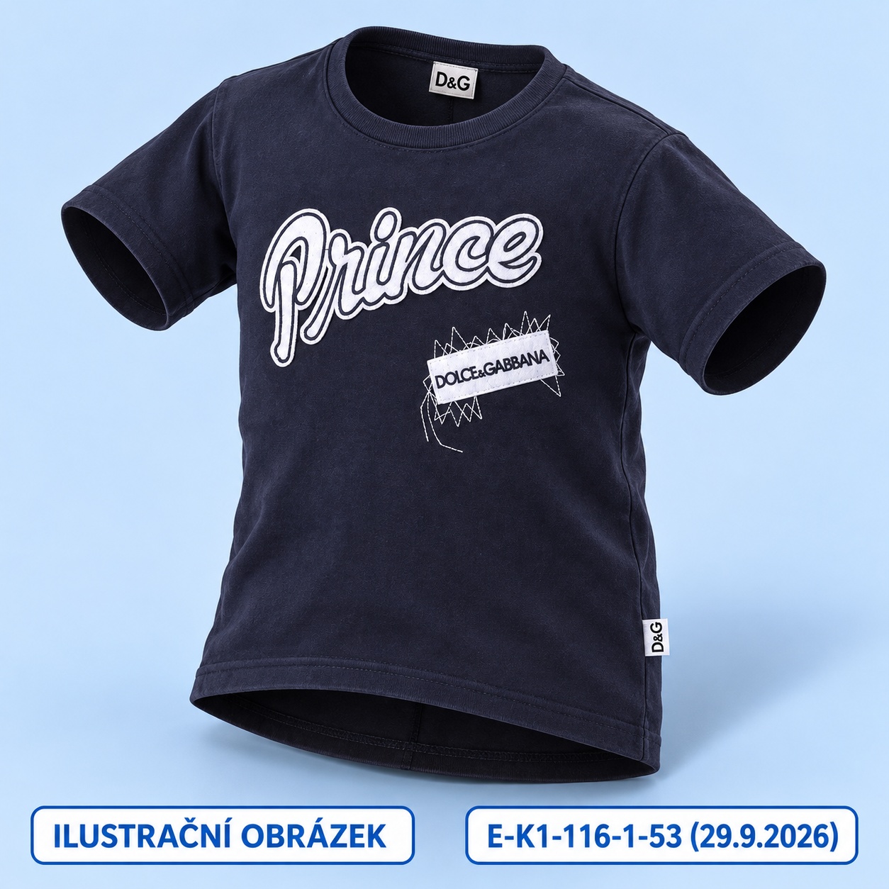 Tričko Prince s krátkým rukávem, vel. 116