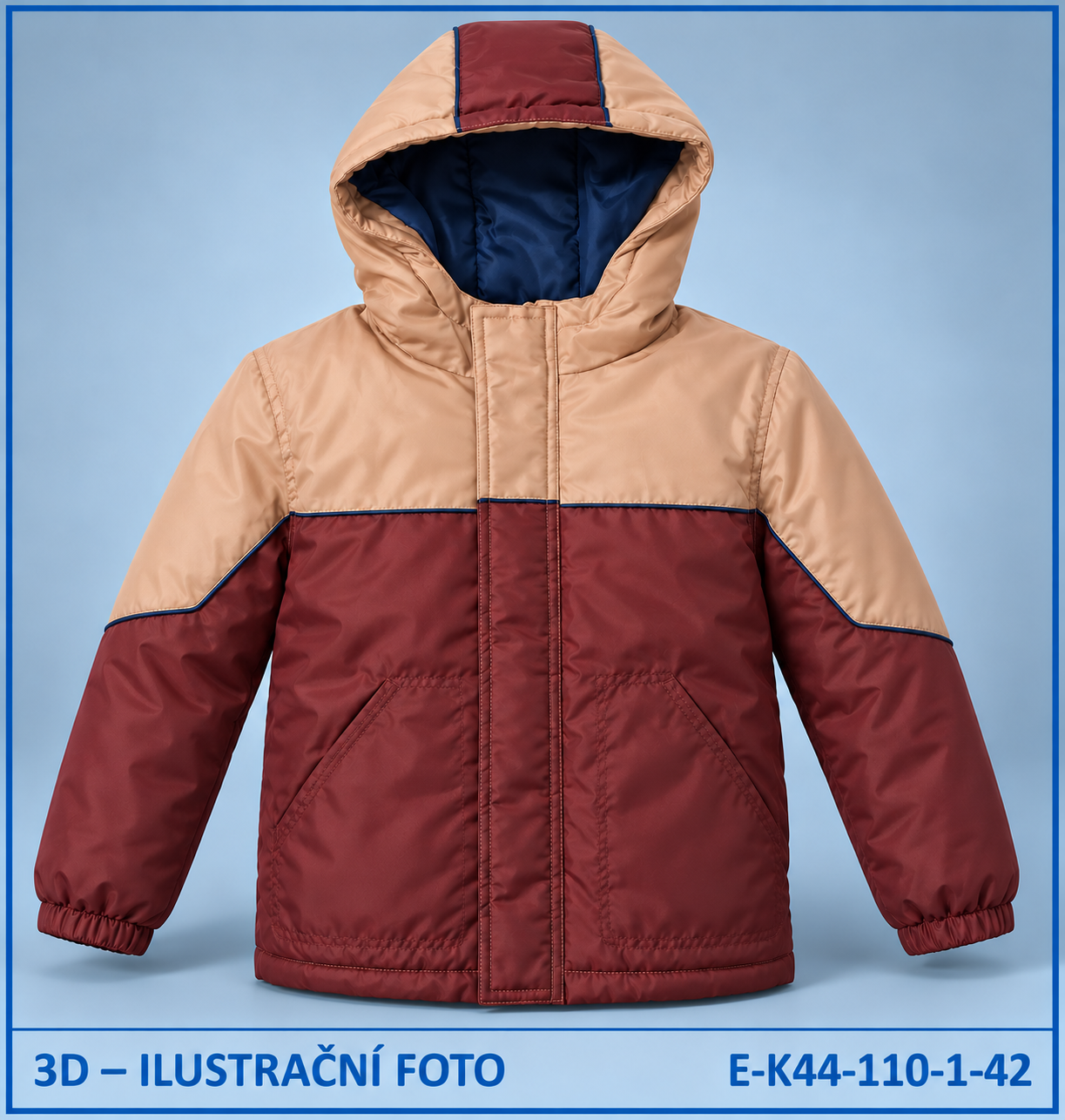 Klučičí zimní bunda s kapucí, vel. 110