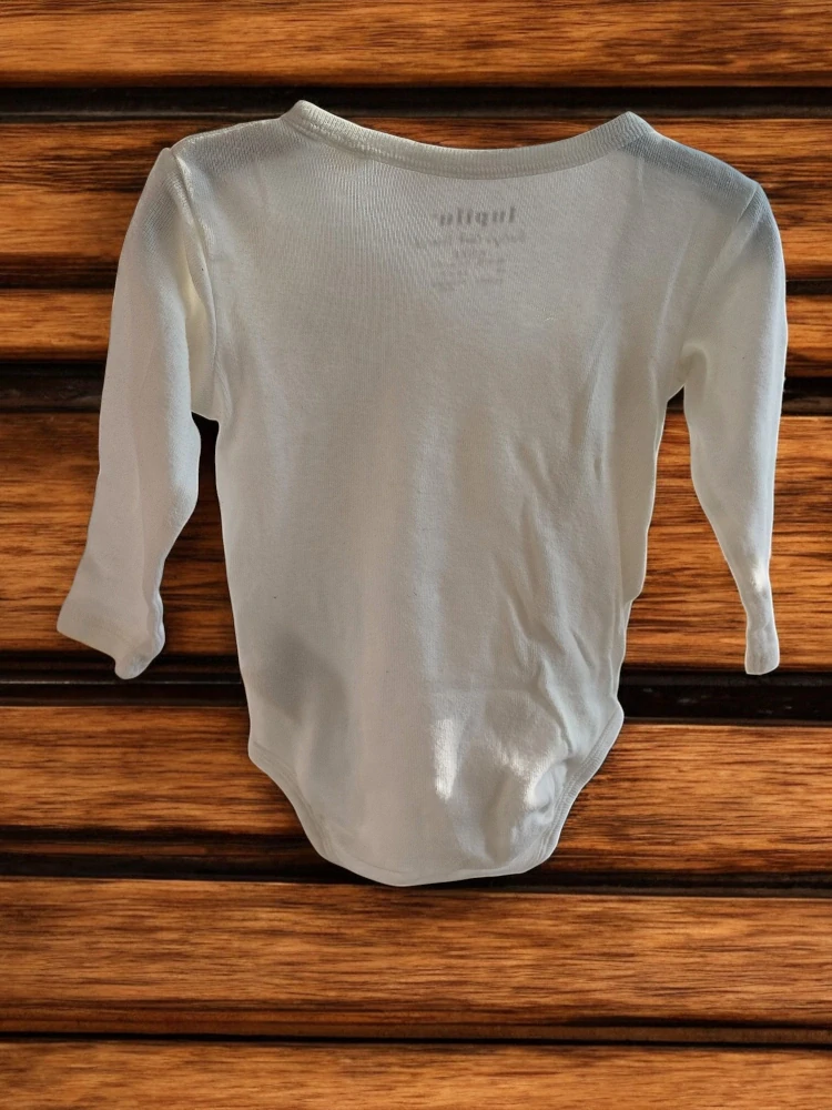 Neutrální dětské body dlouhý rukáv