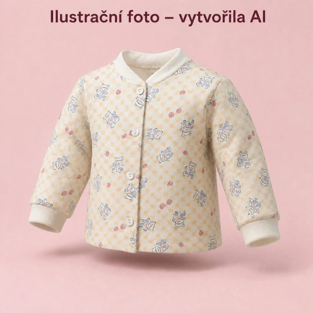 Dívčí košile s dlouhým rukávem, vel. 80