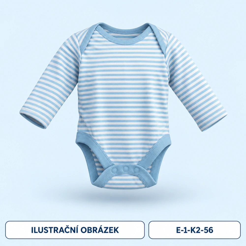 Klučičí pruhované body, dlouhý rukáv – vel. 56