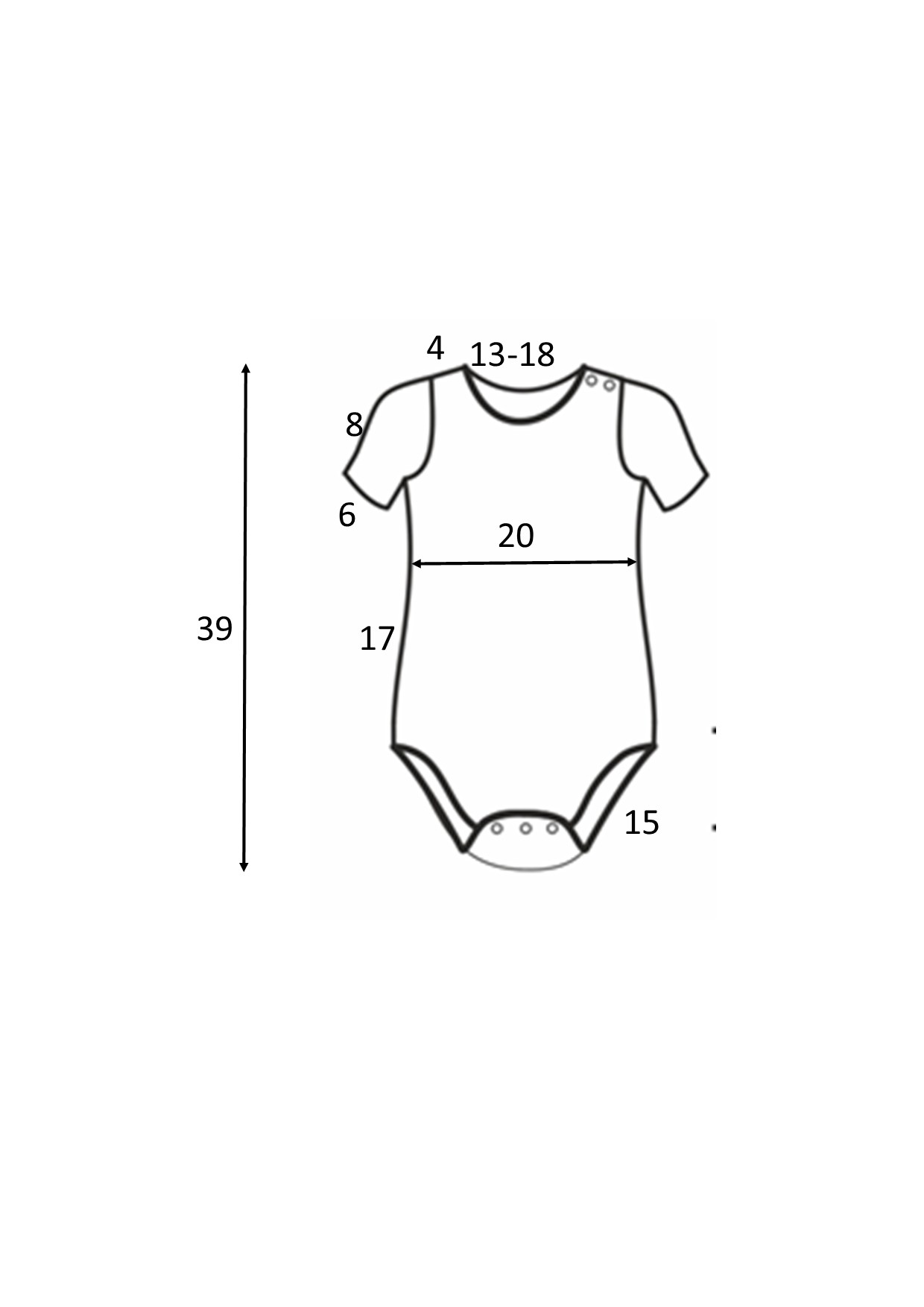 Body dívčí krátký rukáv