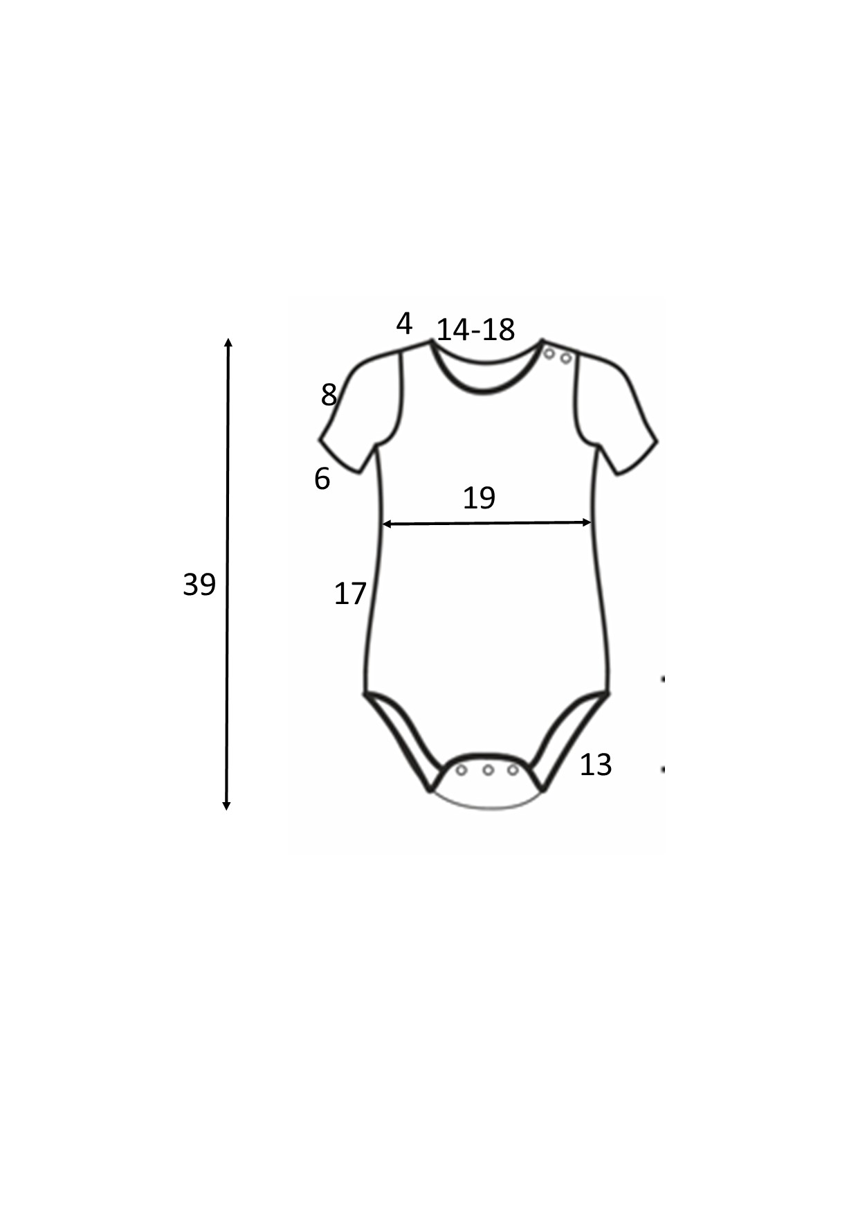 Body dívčí krátký rukáv