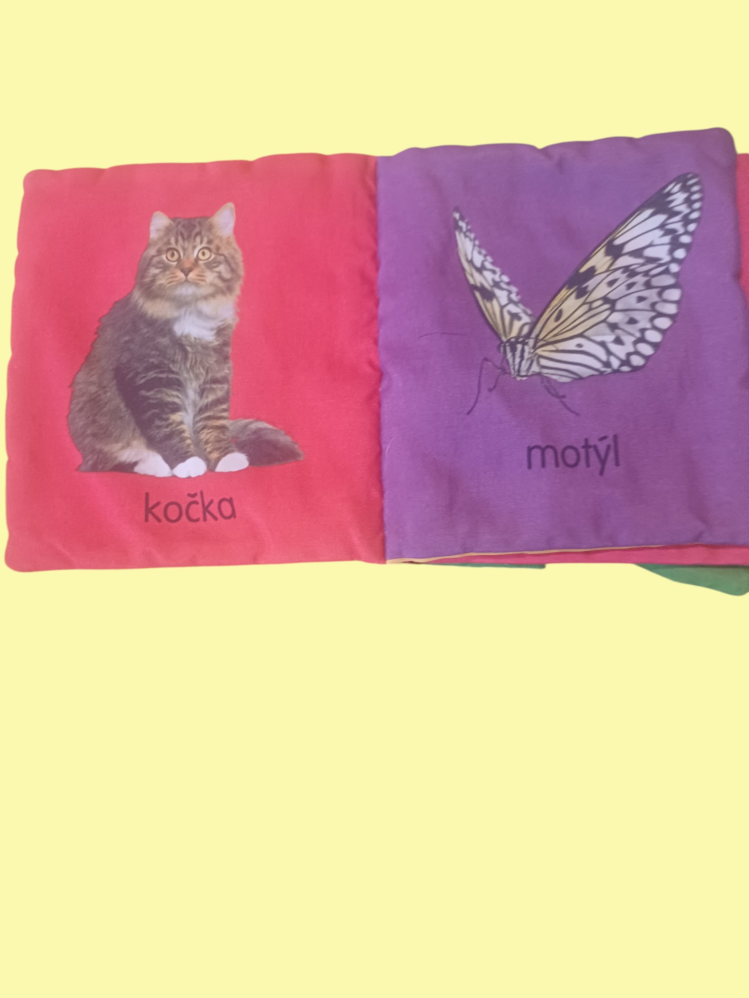 Látková knížka se zvířátky