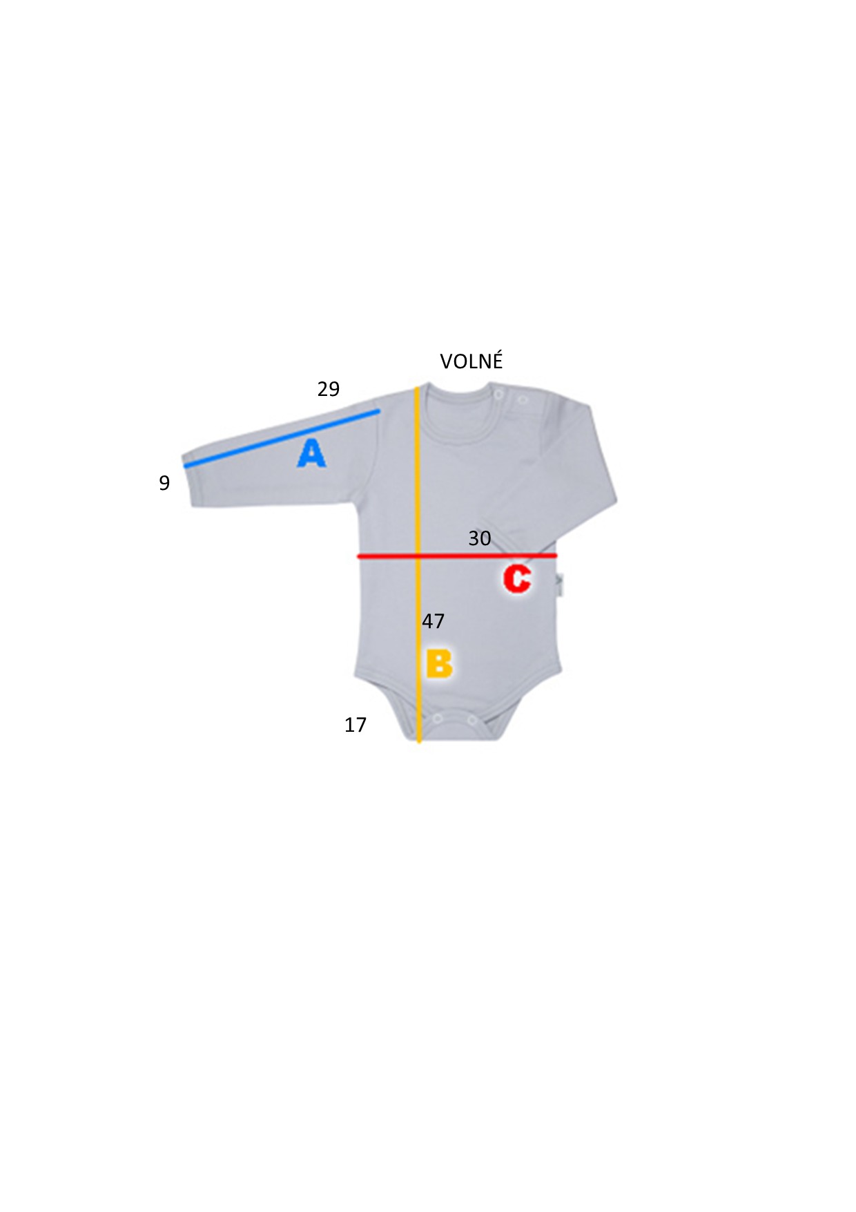 Klučičí body dlouhý rukáv