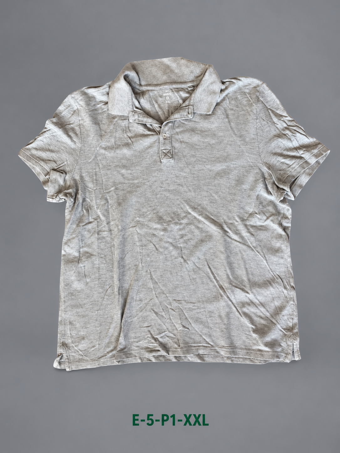 Pánské šedé polo tričko – vel. XXL