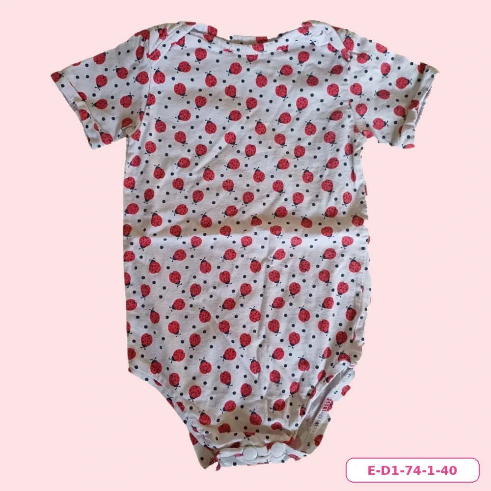 Dívčí body s beruškami a krátkým rukávem, vel. 74