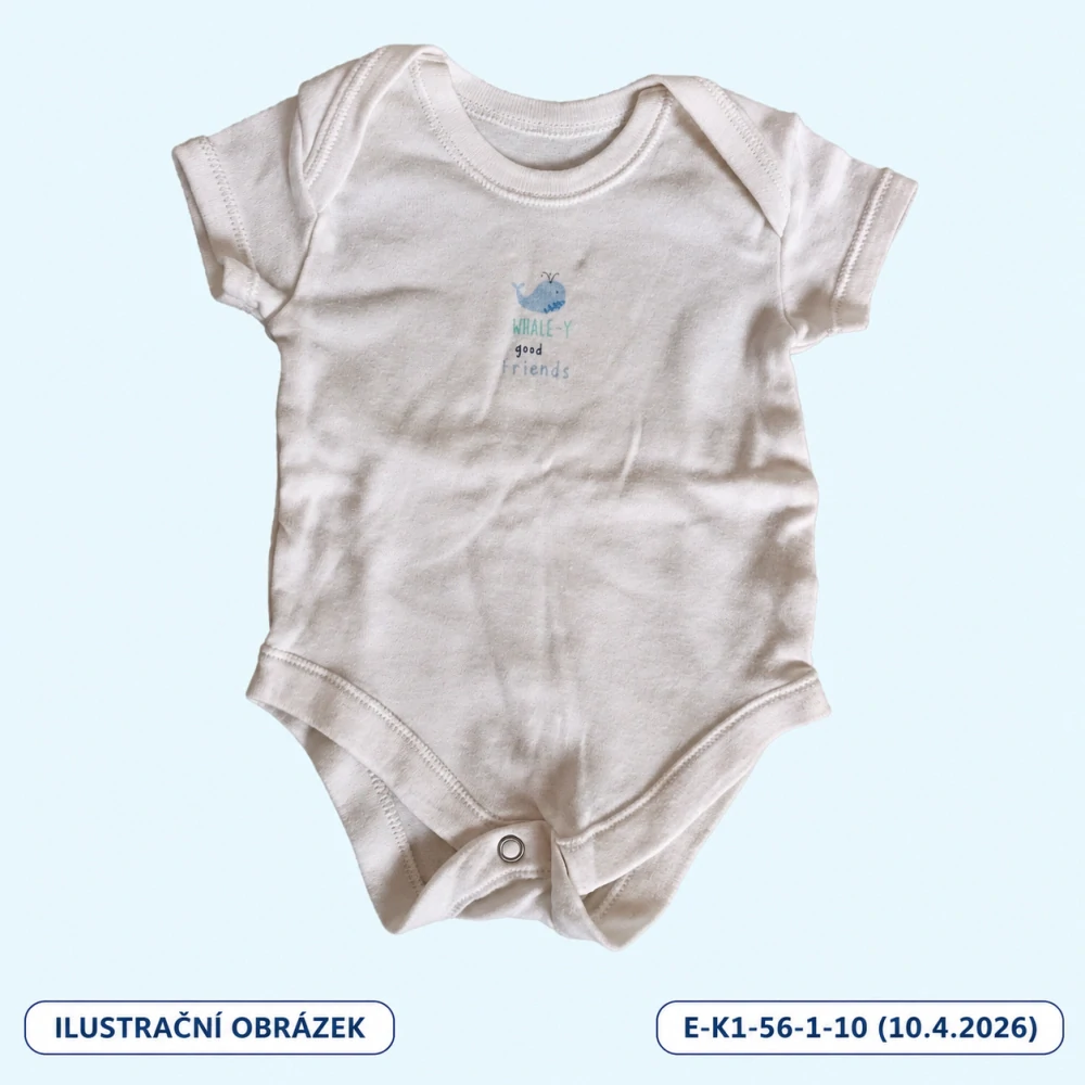 Klučičí body s velrybou, krátký rukáv – vel. 56