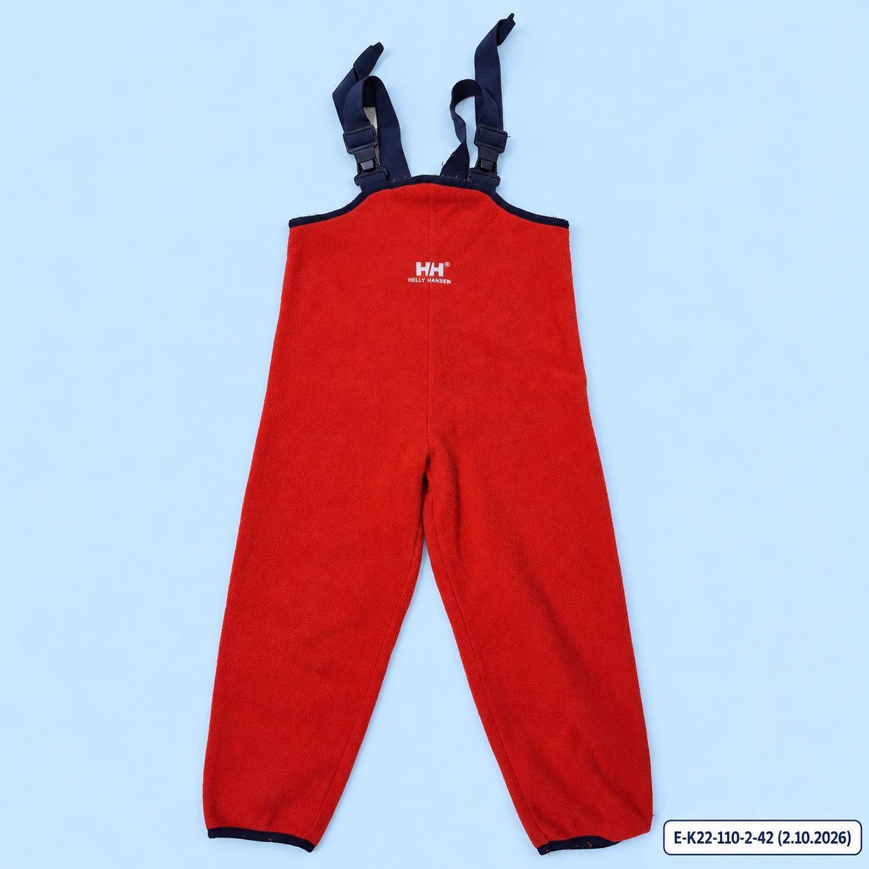 Červené fleecové kalhoty s laclem Helly Hansen – vel. 110