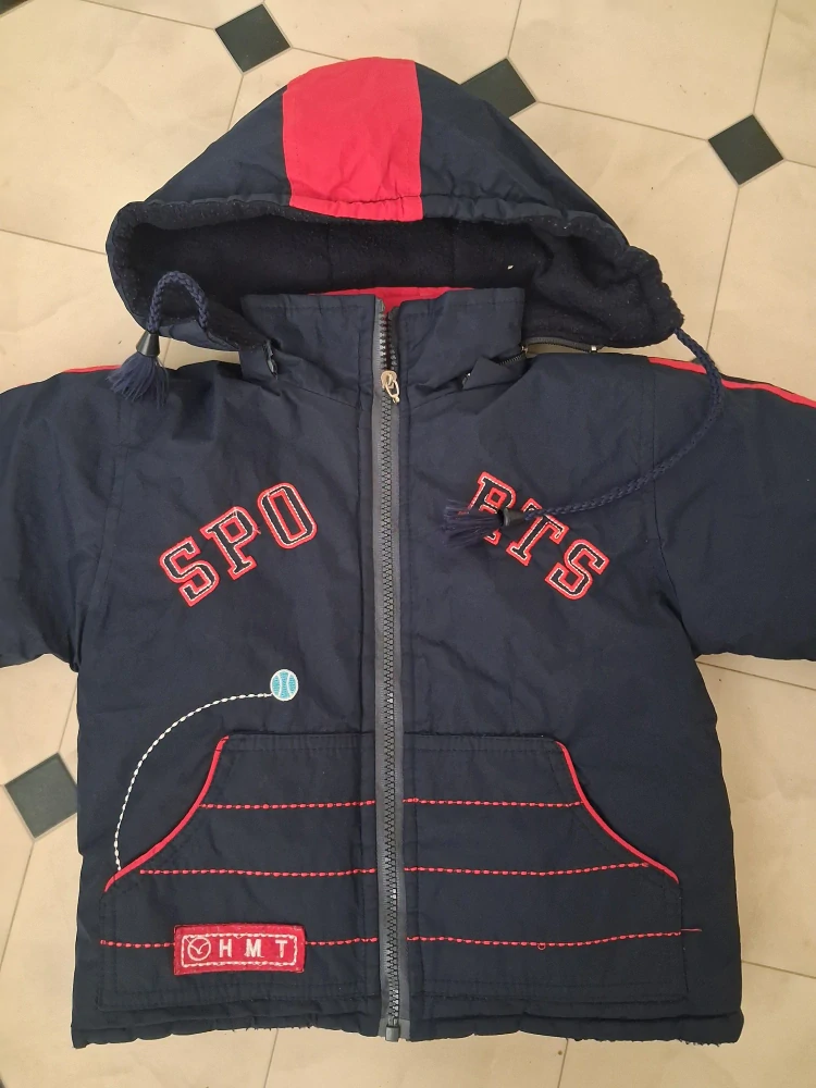 Klučičí zimní bunda s kapucí SPORTS, vel. 104
