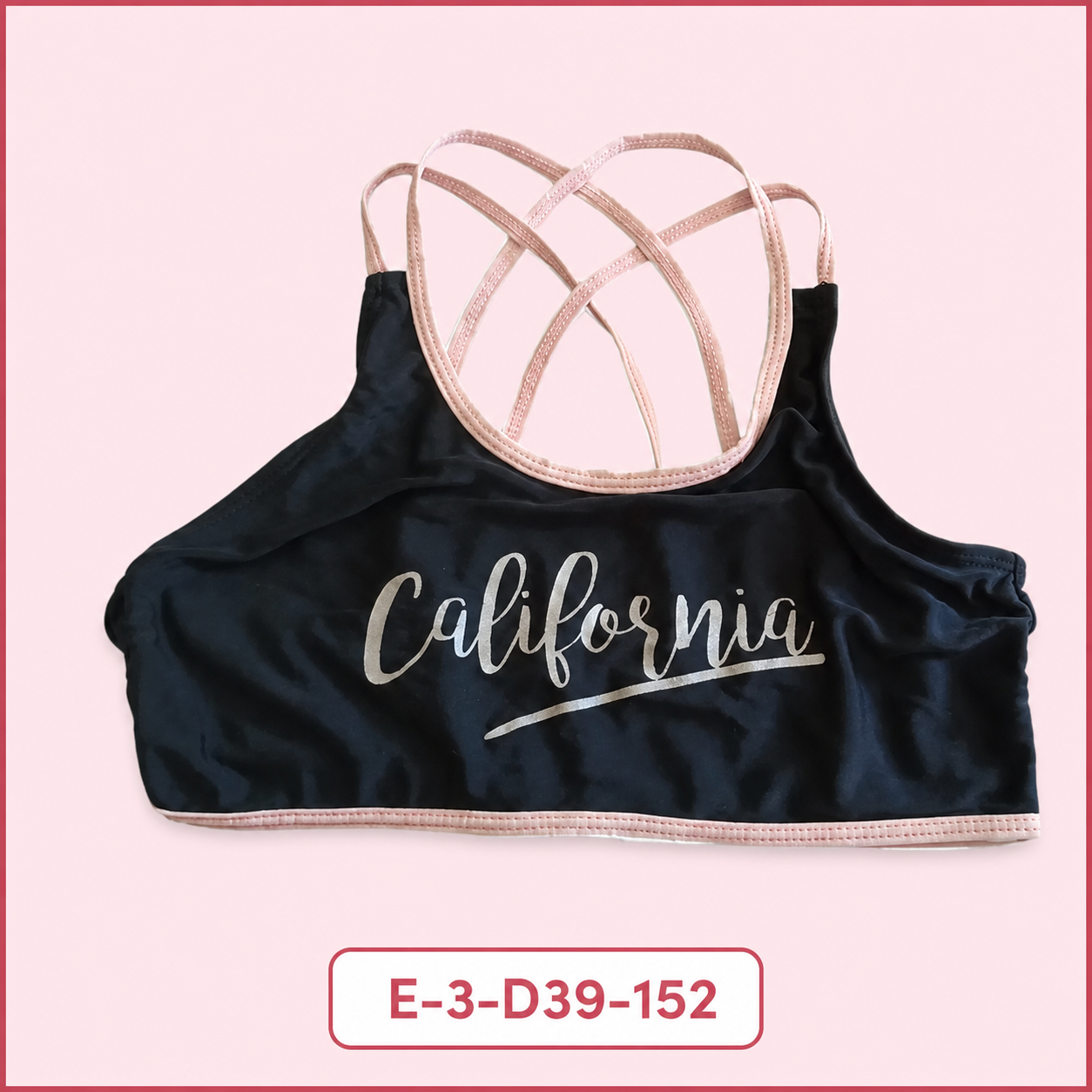 Dívčí černý horní díl plavek California vel. 152