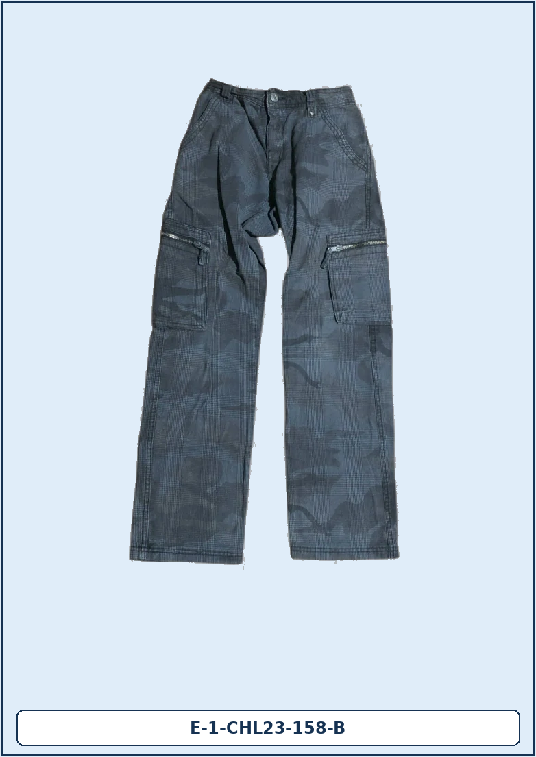 Maskáčové kalhoty s kapsami na zip pro chlapce, vel. 158