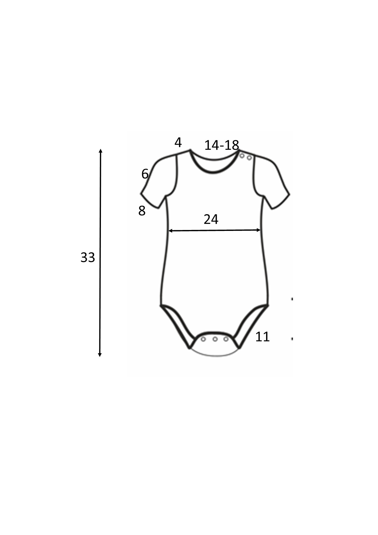 Body dívčí krátký rukáv