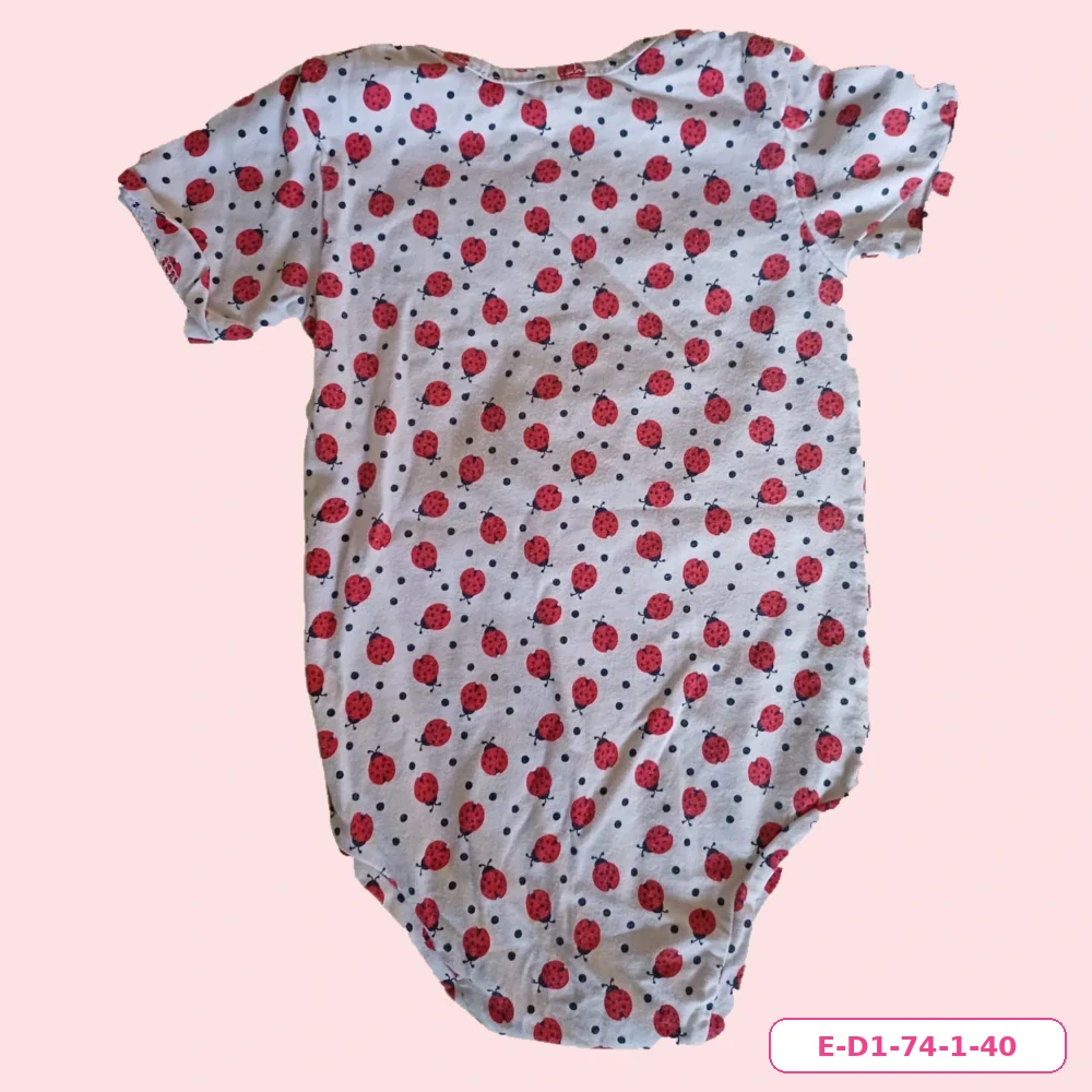 Dívčí body s beruškami a krátkým rukávem, vel. 74