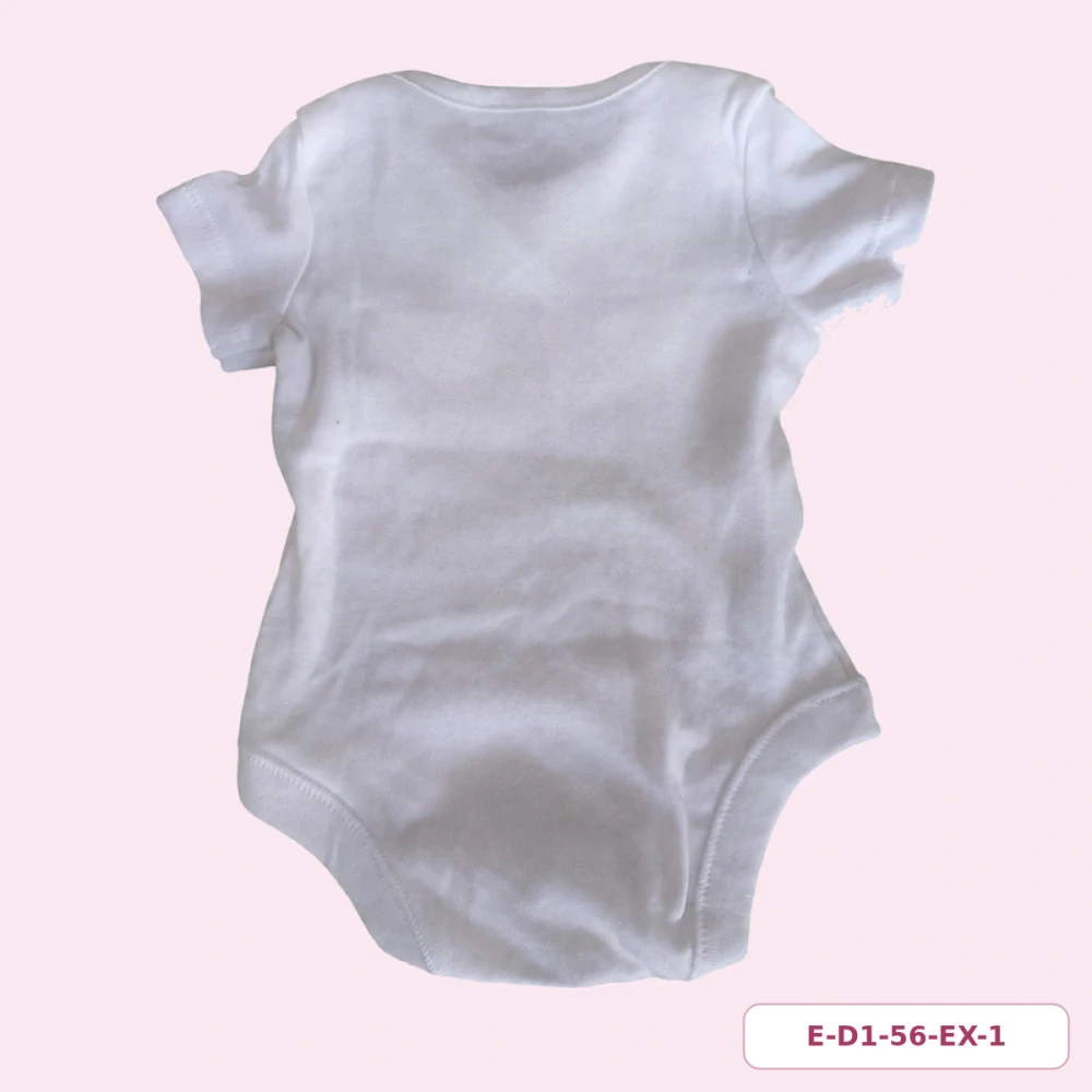Dívčí bílé body Smile s krátkým rukávem, vel. 56