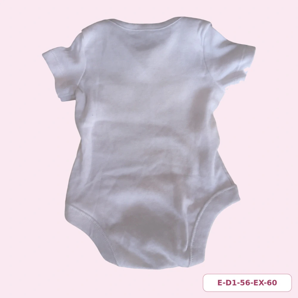 Dívčí bílé body Be happy s krátkým rukávem, vel. 56