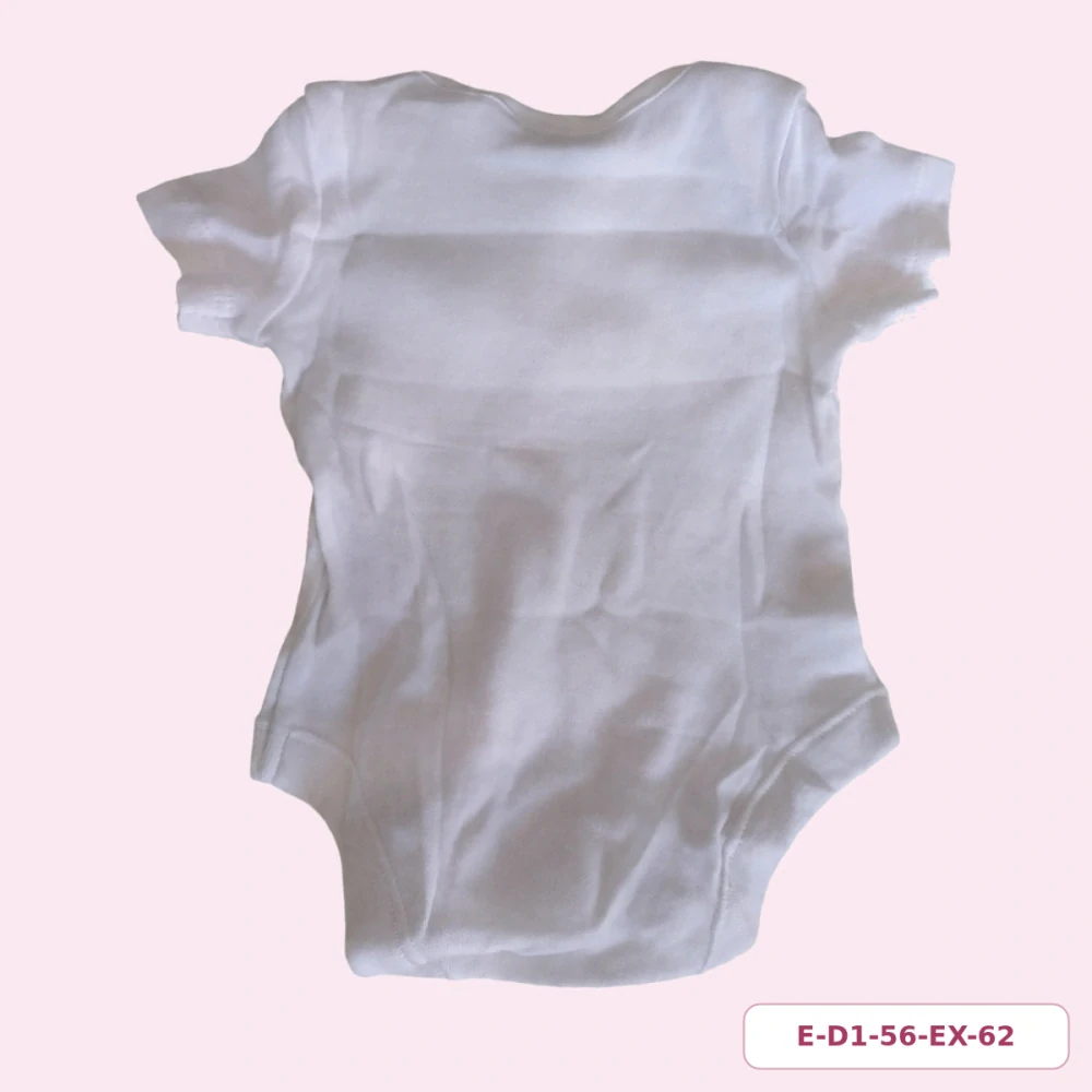 Dívčí bílé body So Cute s krátkým rukávem, vel. 56