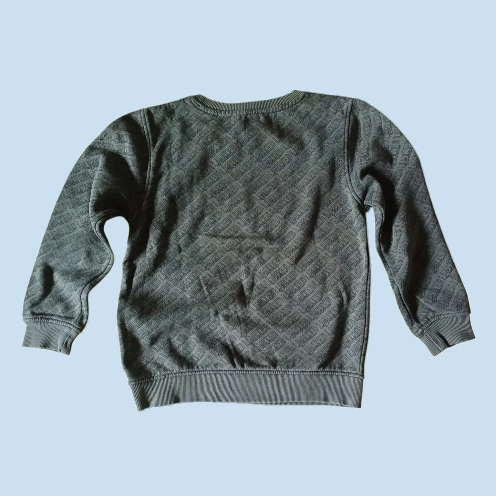 Olivově šedá mikina LIMITED, vel. 128