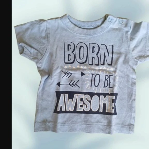Klučičí tričko s krátkým rukávem Born to Be Awesome, vel. 56
