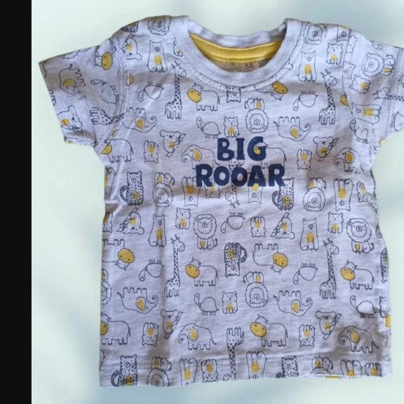 Klučičí tričko s krátkým rukávem se zvířátky Big Rooar, vel. 56
