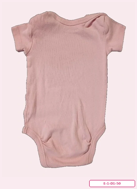 Dívčí růžové body s krátkým rukávem, vel. 50