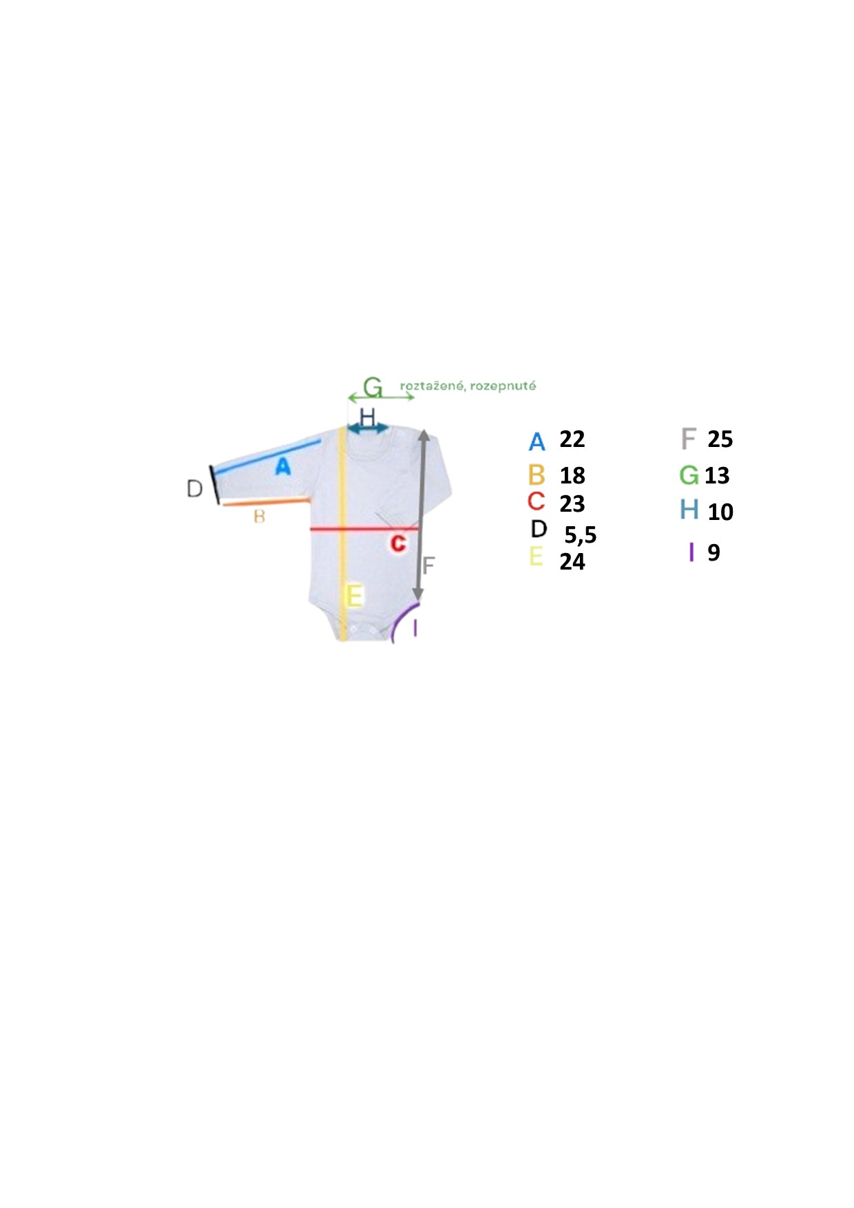 Dětské body dlouhý rukáv