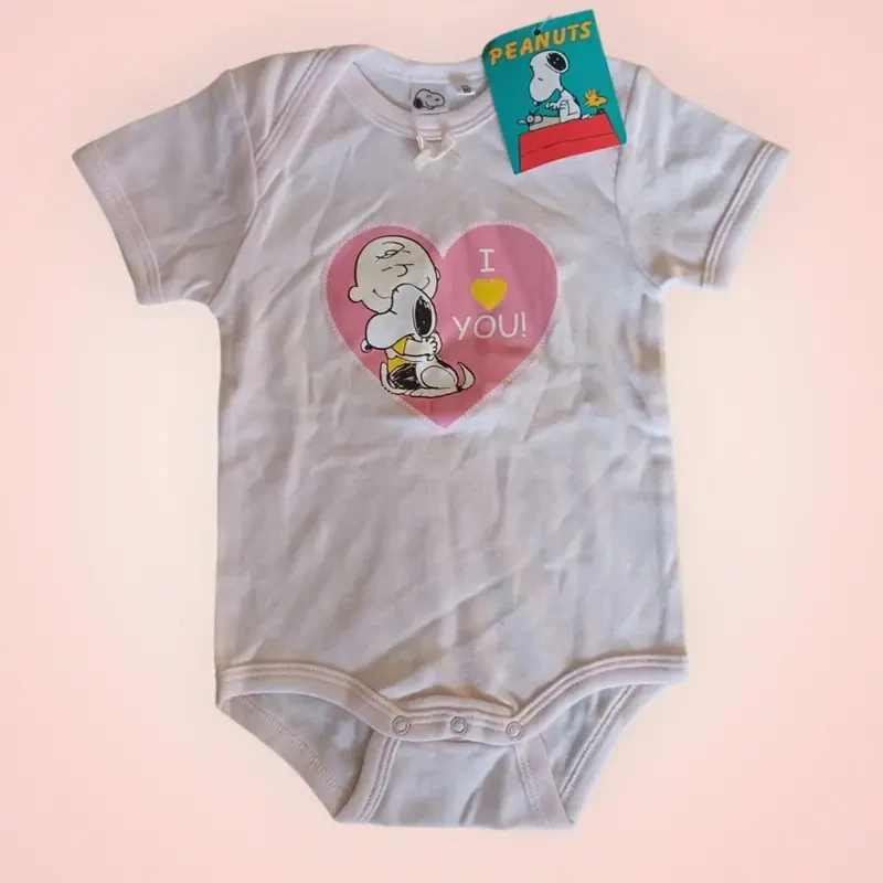 Dívčí body Peanuts se Snoopym a srdcem, vel. 74