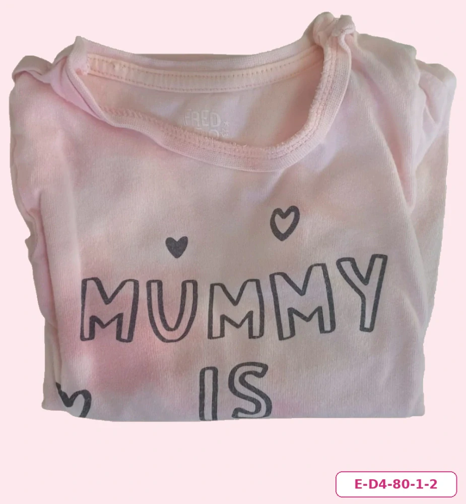 Dívčí tričko Mummy is my bestie s dlouhým rukávem, vel. 80