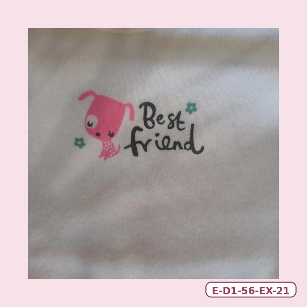 Dívčí bílé body Best friend s krátkým rukávem, vel. 56