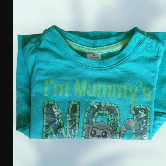 Klučičí tyrkysové tričko Mummy’s No. 1, vel. 56