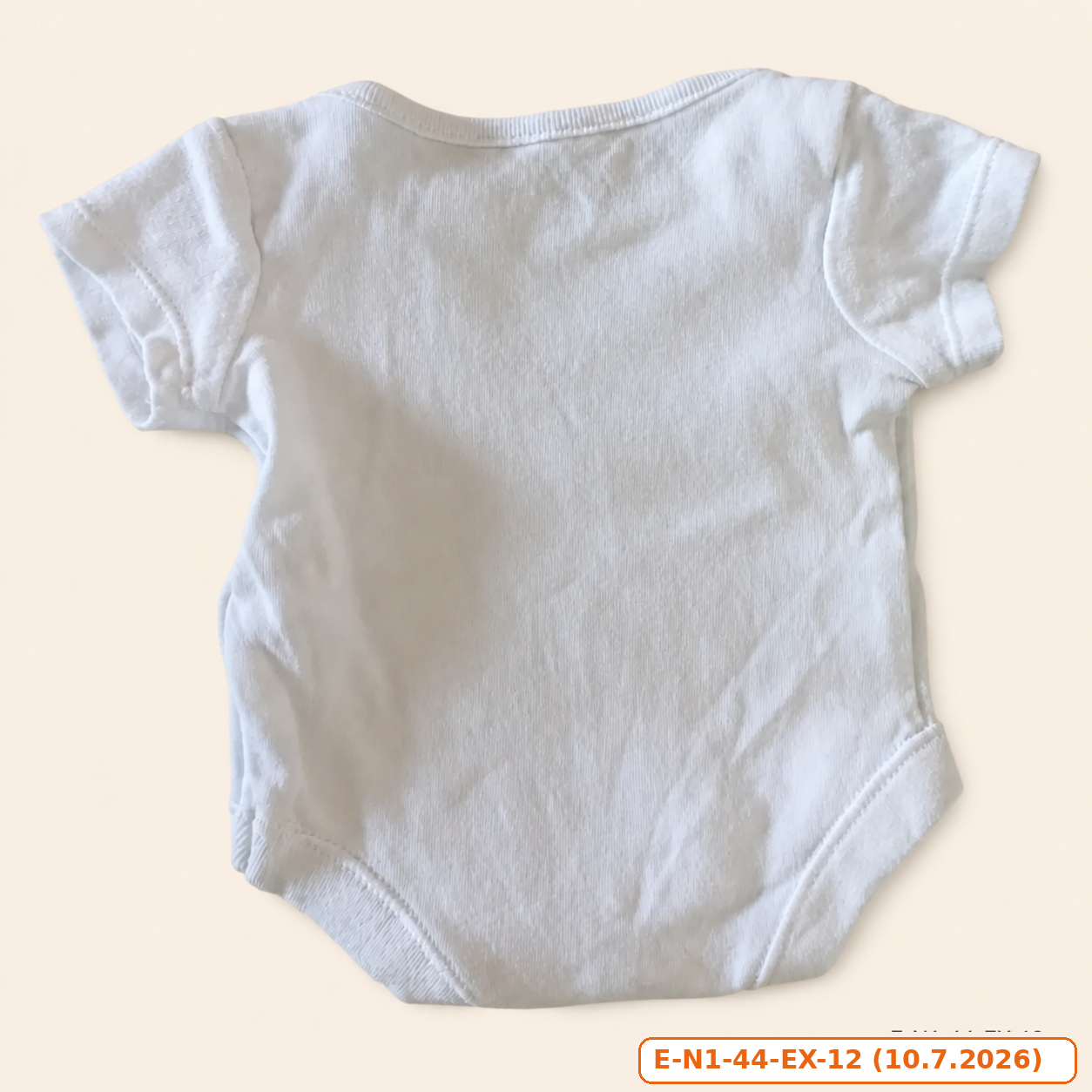 Neutrální bílé body s krátkým rukávem, vel. 44