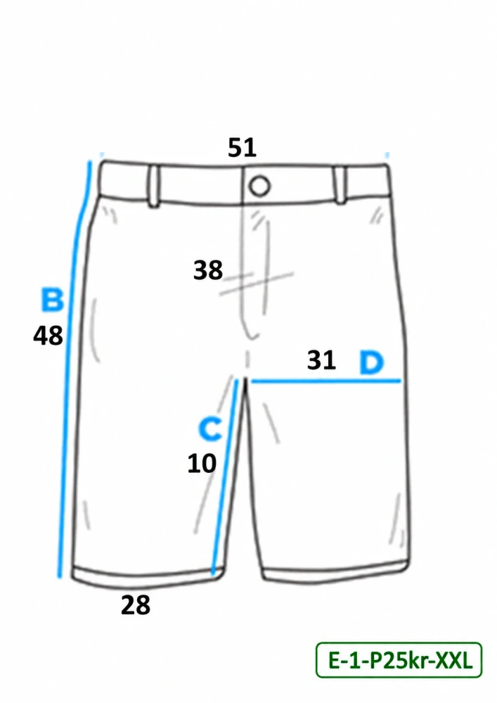 Pánské tmavé kraťasy s kapsami na zip – vel. 2XL