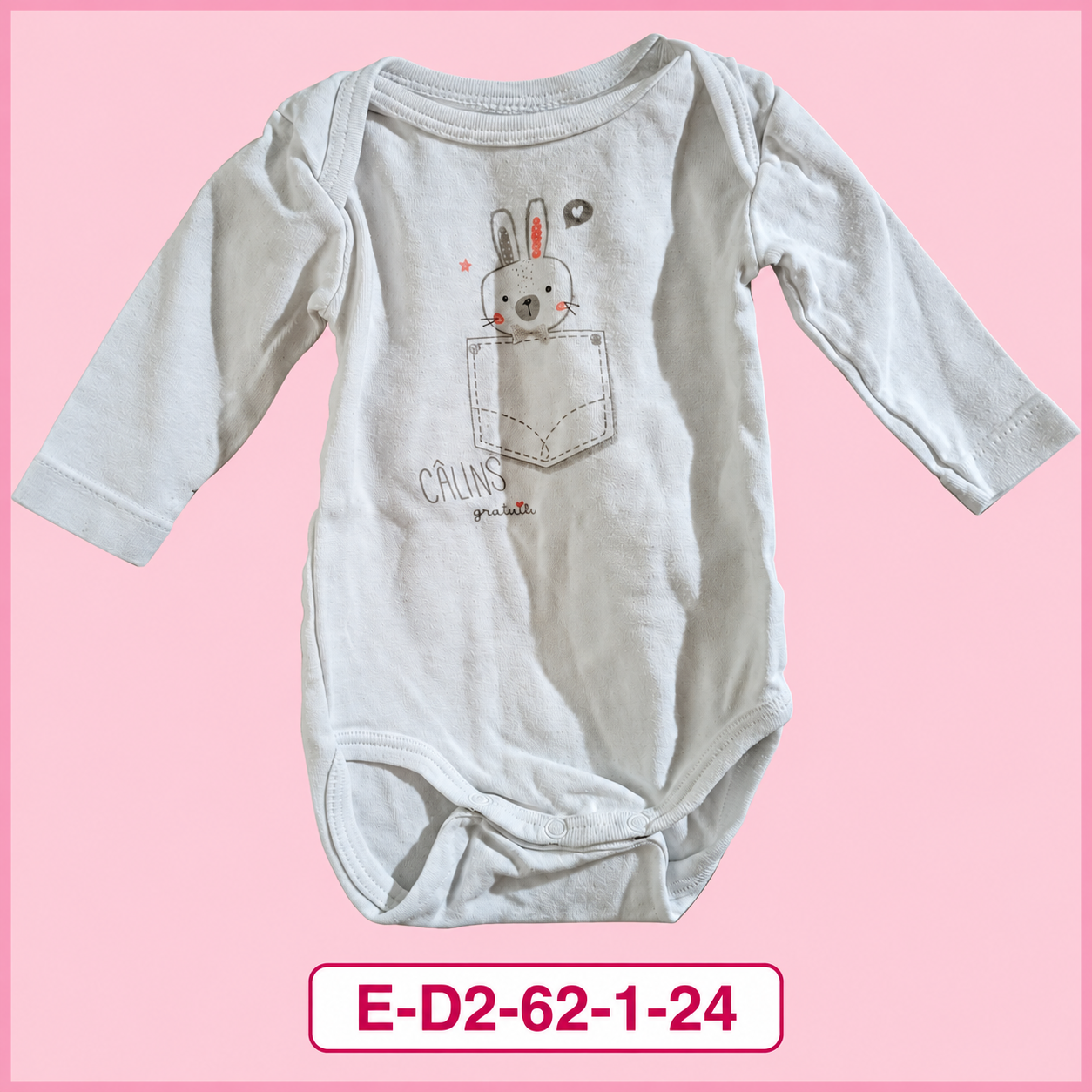 Dívčí body s králíčkem CÂLINS gratuits, vel. 62