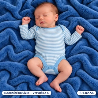 Klučičí pruhované body, dlouhý rukáv – vel. 56