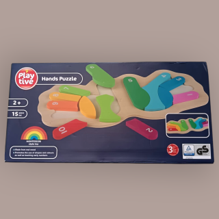 Dřevěná vkládačka - ruce