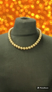 Dámský náhrdelník zlatý - korálky