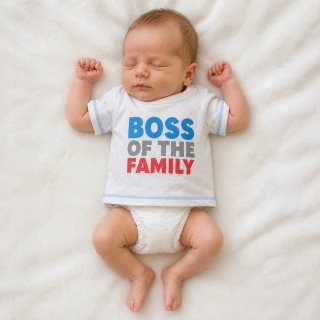Klučičí tričko s krátkým rukávem Boss of the Family, vel. 56