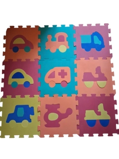 PĚNOVÉ PUZZLE VOZY
